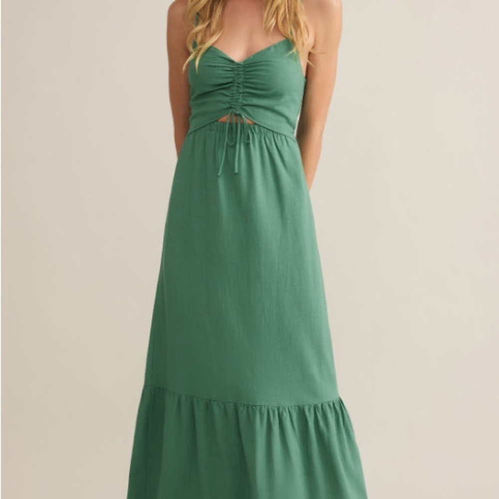 Elegant Green Maxi Dress